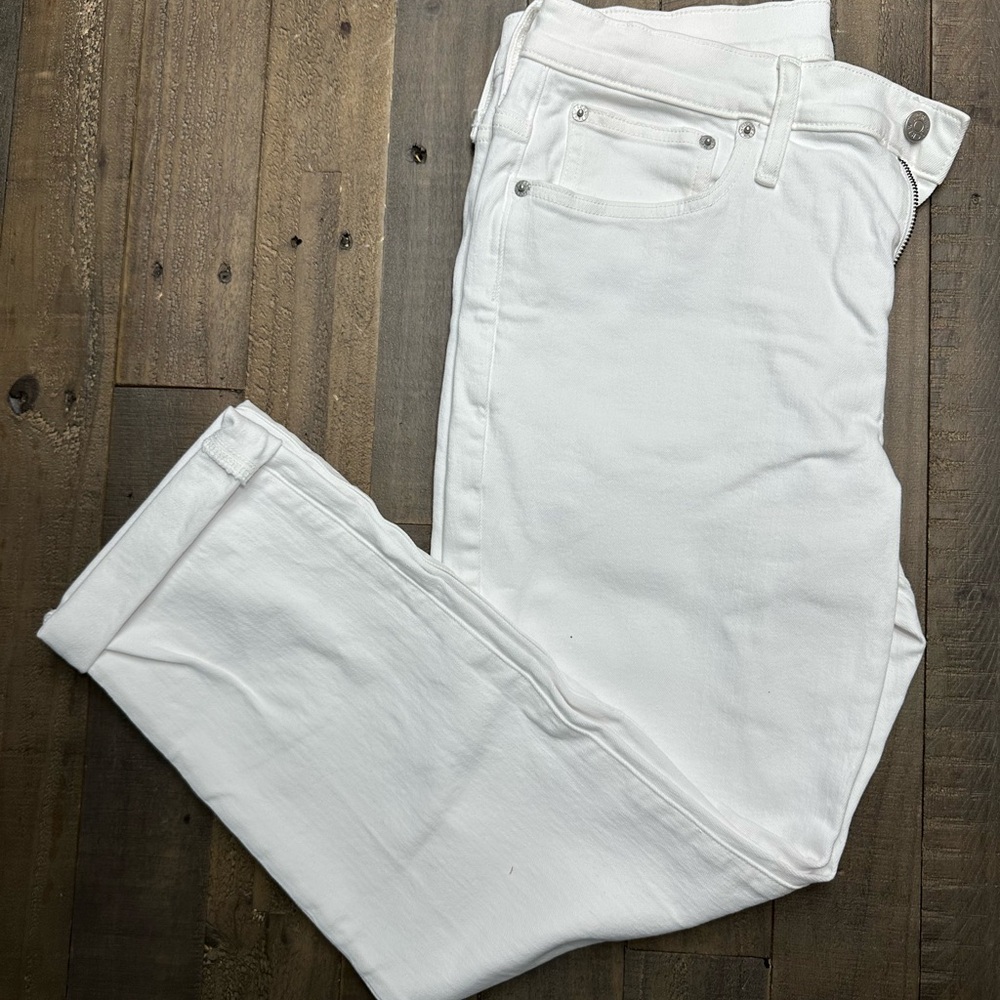 J. Crew White Denim Jacket
